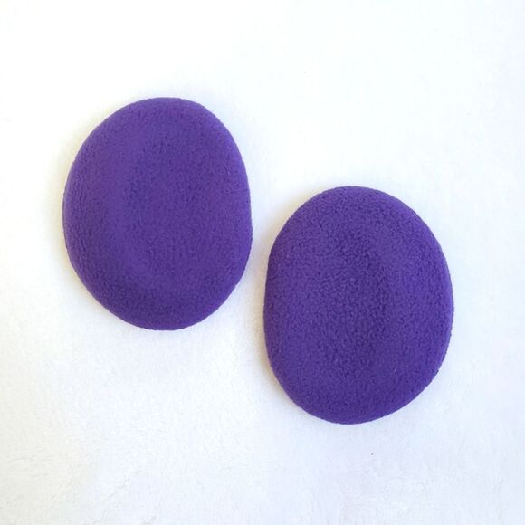 Earbags Fleece Bandless Earmuffs Size Medium in Purple - Picture 1 of 2